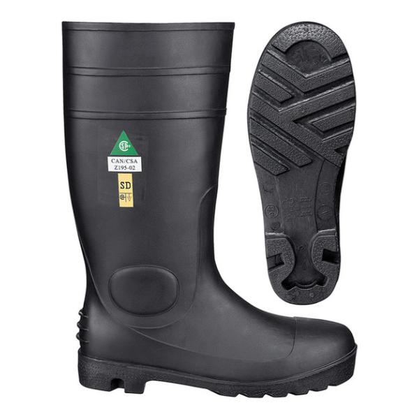 1022 PVC 15" STEEL TOE/STEEL PLATE BOOT
