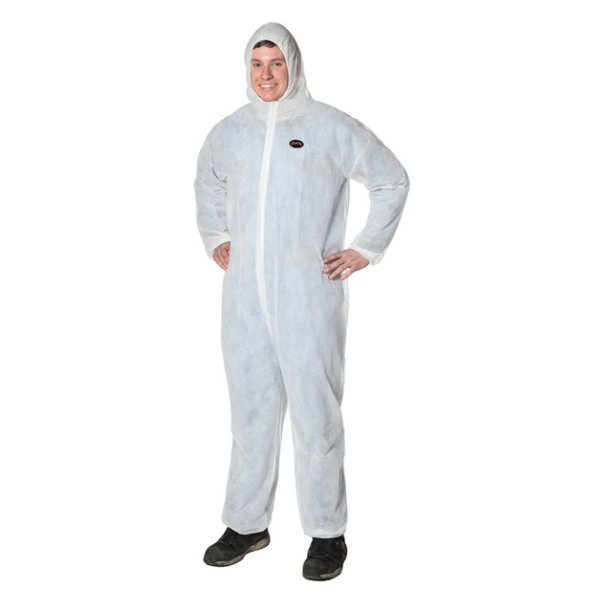 PIONEER 2035 DISPOSABLE POLYPROPYLENE COVERALL - WHITE