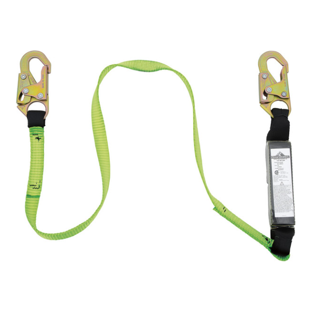 PEAKWORKS SA-5400-4 SHOCK ABSORBING LANYARD - SNAP HOOKS - 4' (1.2 M)