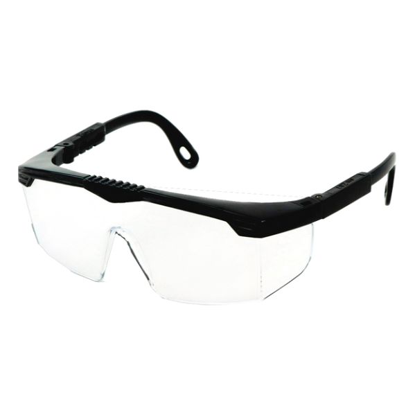 • Made using virgin, unitary polycarbonate lenses
• Provides 99.9% UV protection
• Ideal for construction, shop and general eye protection applications
• Classic one-piece molded lens offers excellent front/side protection
• Lightweight, comfortable and very affordable
• Arms are extendable for maximum fit and comfort
• S73801 offers same features but with a smaller frame for narrow faces
• Meets ANSI Z87.1-2015 standards and cUL certified to CAN/CSA Z94.3-2015 standards