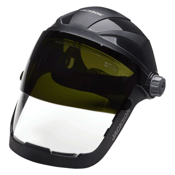 JACKSON QUAD 500® SERIES - 370 SPEED DIAL RATCHETING HEADGEAR - SHADE 8 FLIP-UP WINDOW