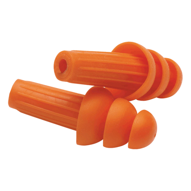 JACKSON UNCORDED REUSABLE TRIPLE FLANGE EARPLUGS - 26DB NRR