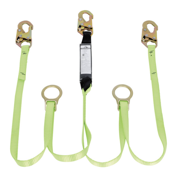 PEAKWORKS SA-54055-6 SHOCK ABSORBING LANYARD - TWIN LEGS (1.8M)