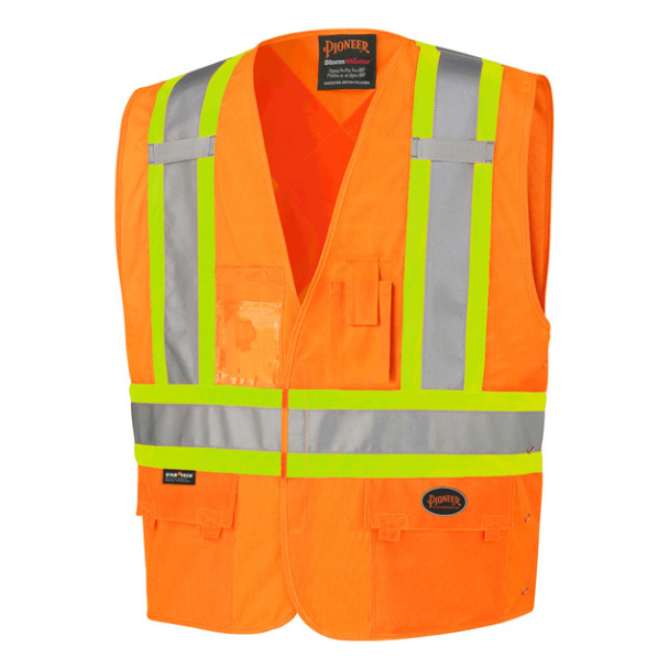 PIONEER 134 SAFETY VEST - HI-VIZ ORANGE