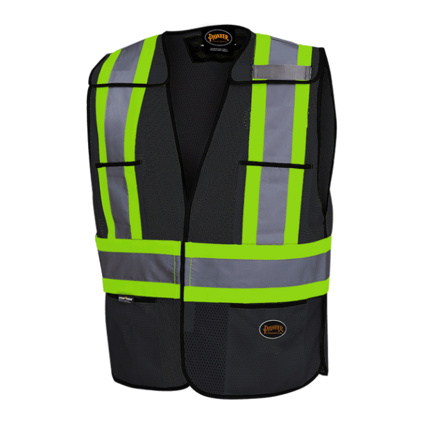 PIONEER 6927BK HI-VIZ ALL PURPOSE VEST - BLACK