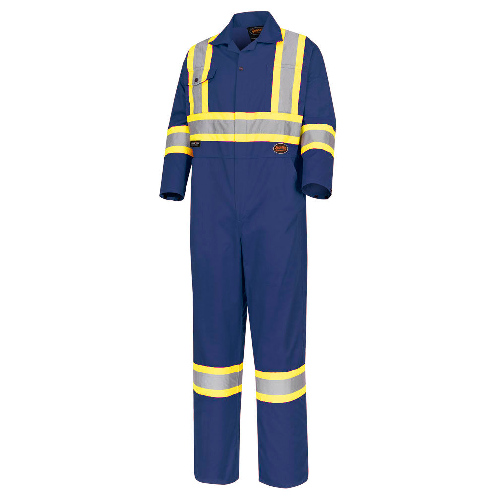 PIONEER 5516 SAFETY POLY/COTTON COVERALL - NAVY