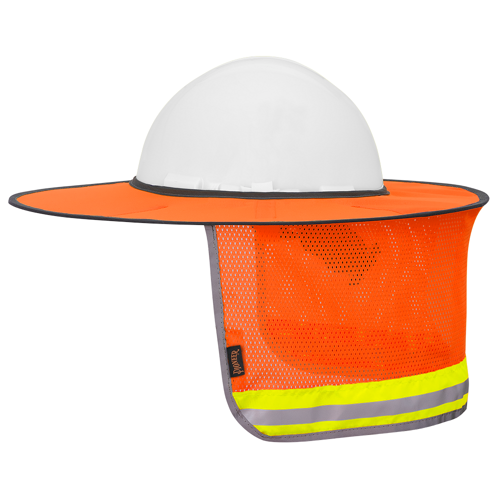 PIONEER HARDHAT SUNSHADE - HI-VIS ORANGE