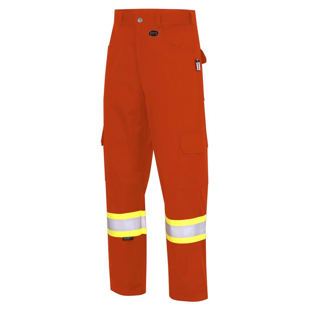 PIONEER FR-TECH HI-VIS 88/12 7oz FR/ARC RATED SAFETY CARGO PANTS - HI-VIS ORANGE