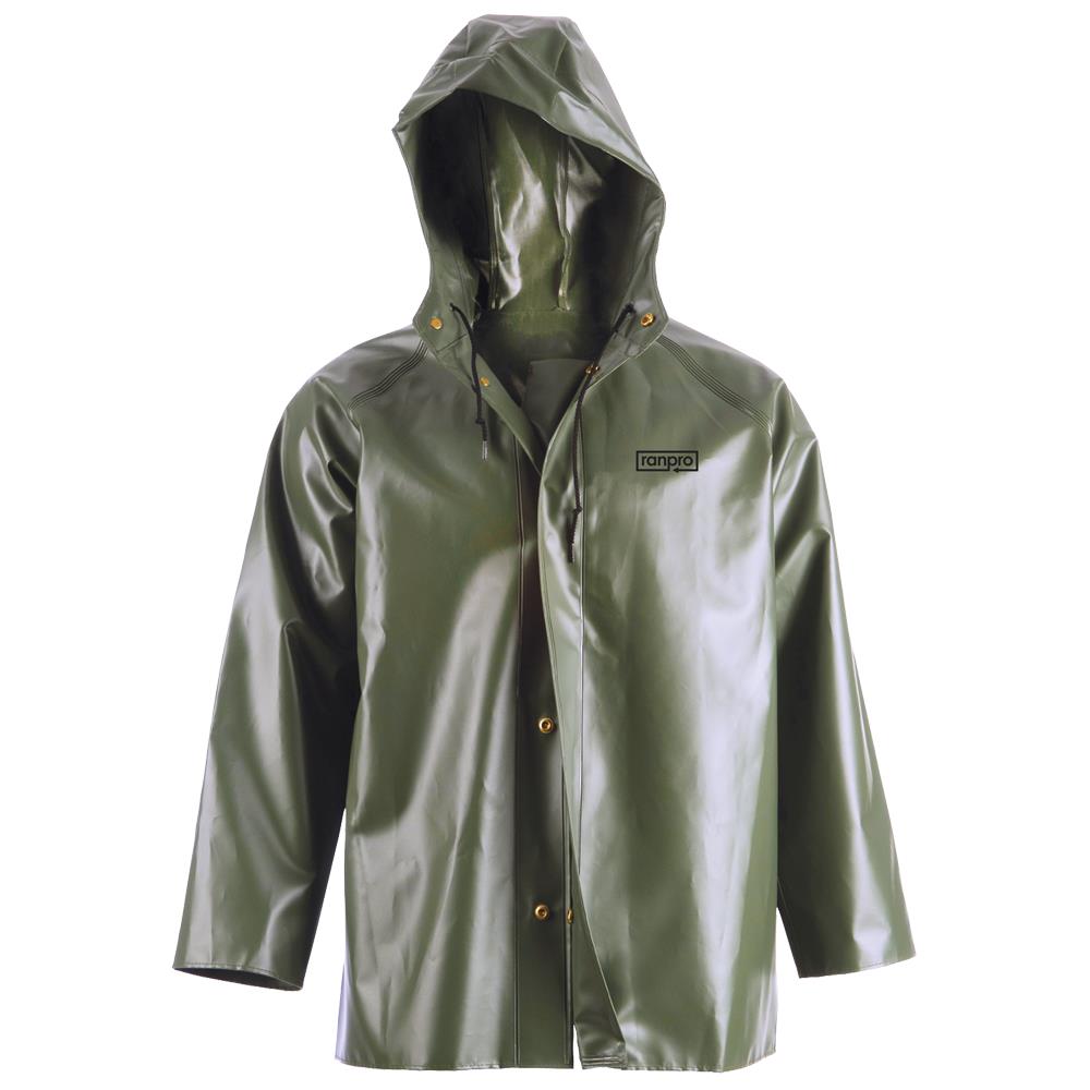 RANPRO CANADIAN WATERPROOF HOODED RAIN JACKET - PVC-COATED POLYESTER