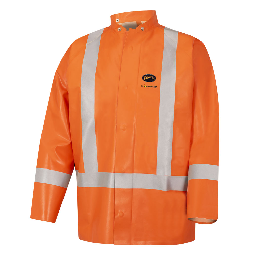 PIONEER HI-VIS FR/ARC SUPER-HD SAFETY RAIN JACKET - HI-VIS ORANGE
