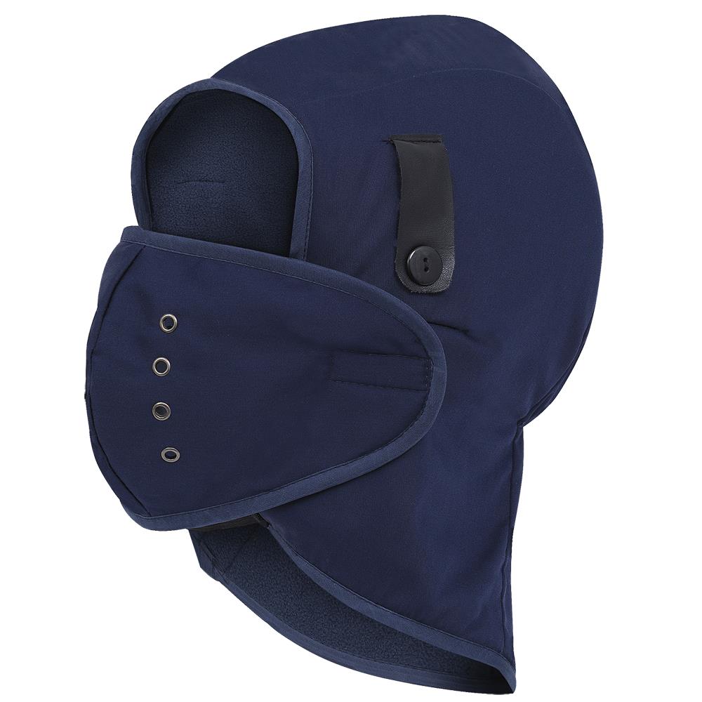 PIONEER FLEECE LINED HARD HAT LINER - DETACHABLE MOUTHPIECE - NAVY - ONESIZE