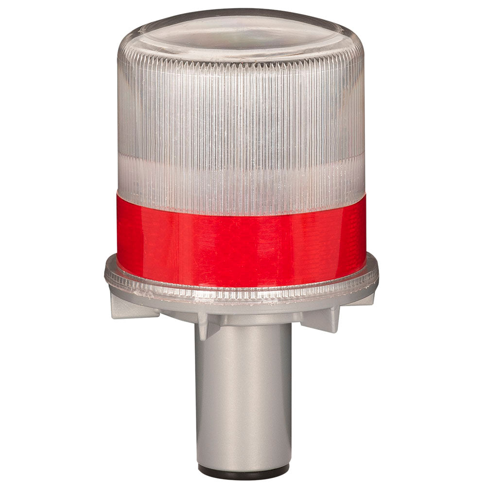 PIONEER SOLAR POWERED LED STROBE LIGHT - RED/WHITE