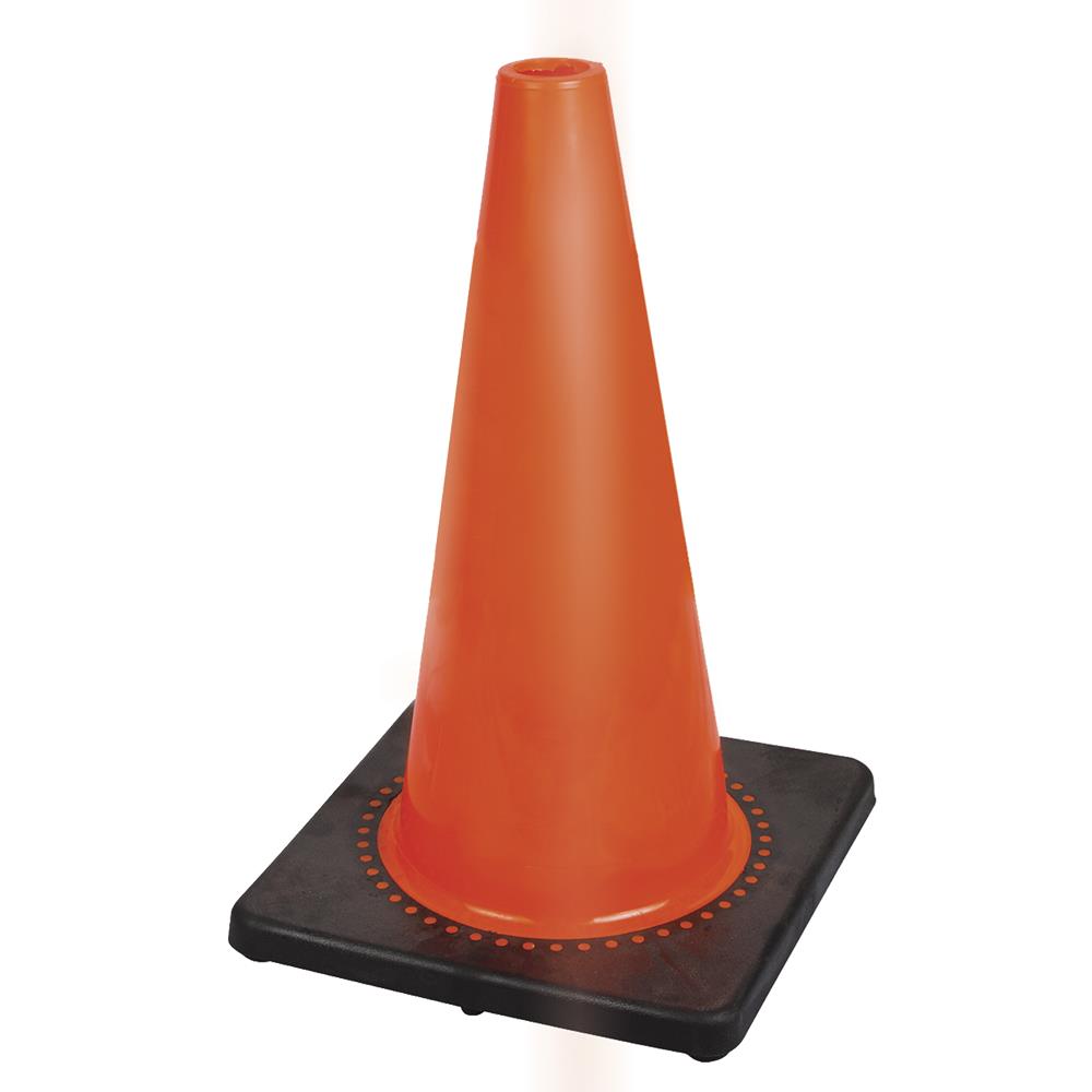 PIONEER PREMIUM PVC FLEXIBLE SAFETY CONE - 18"