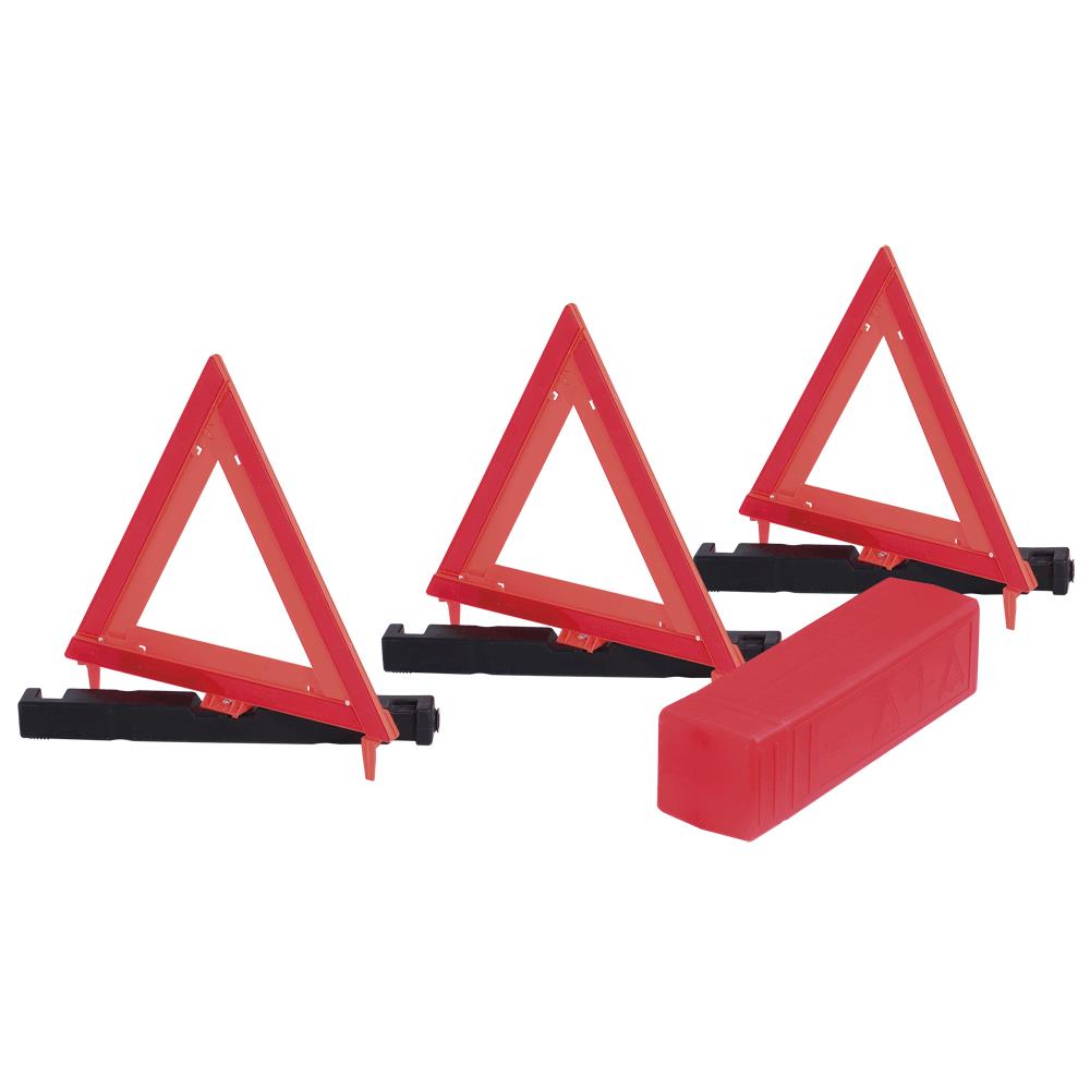 PIONEER SAFETY WARNING TRIANGLE - 3 PK - RED/ORANGE