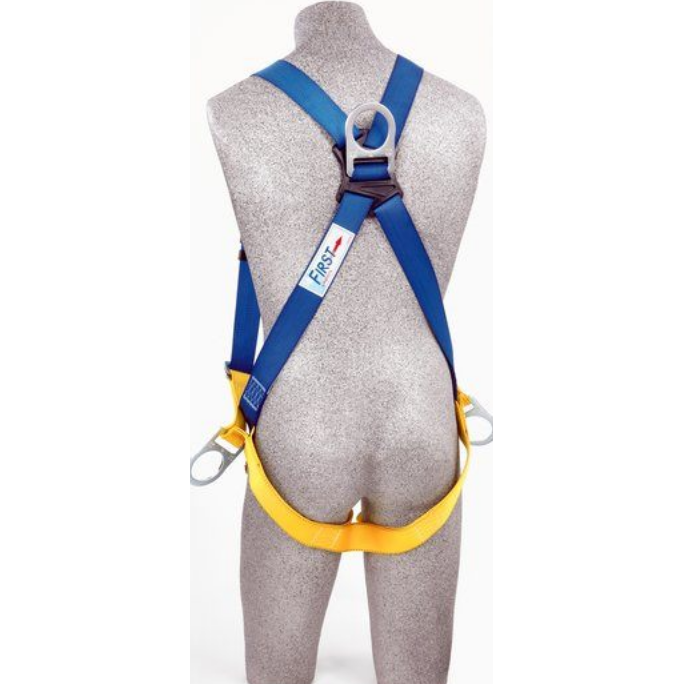 BACK AND SIDE D-RINGS, PASS-THRU BUCKLE LEG STRAPS (UNIVERSAL).