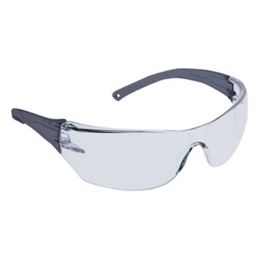CURVE SAFETY GLASSES SMOKE LENS