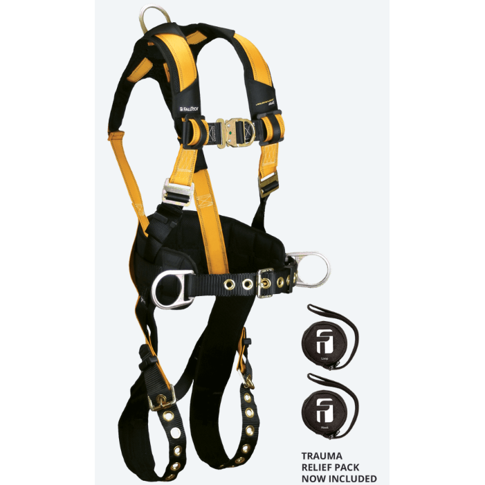 FALL TECH 7035FD JOURNEYMAN FLEX STEEL 4D CONSTRUCTION CLIMBING FULL BODY HARNESS