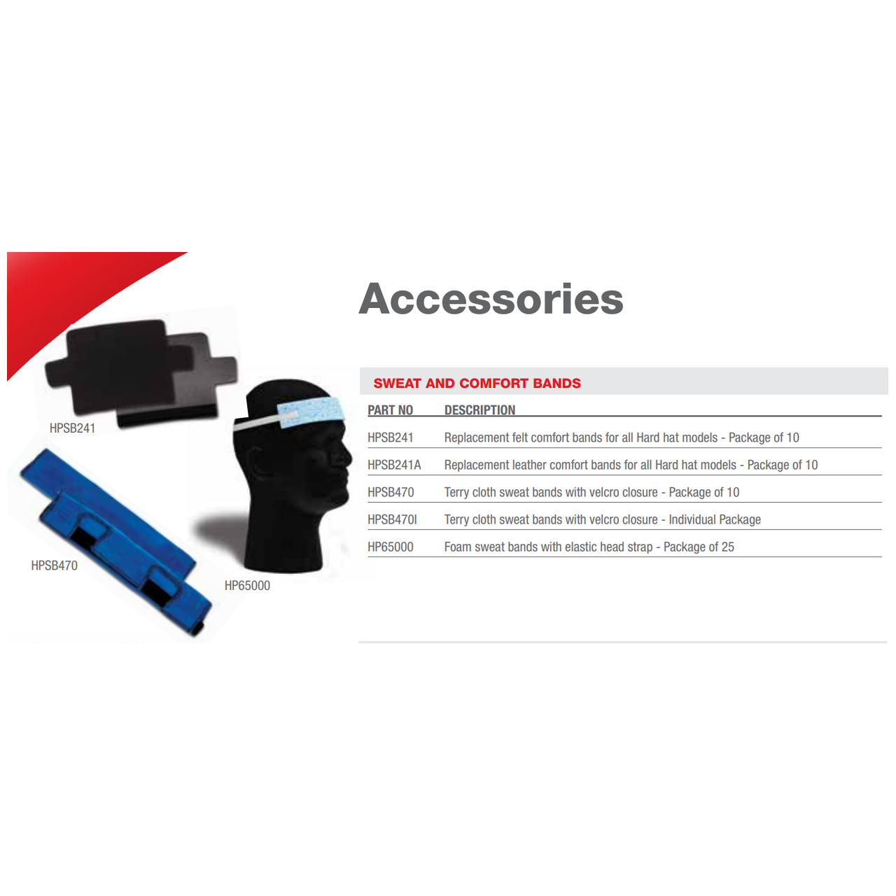 SWEAT BAND - TERRY - 10/PK