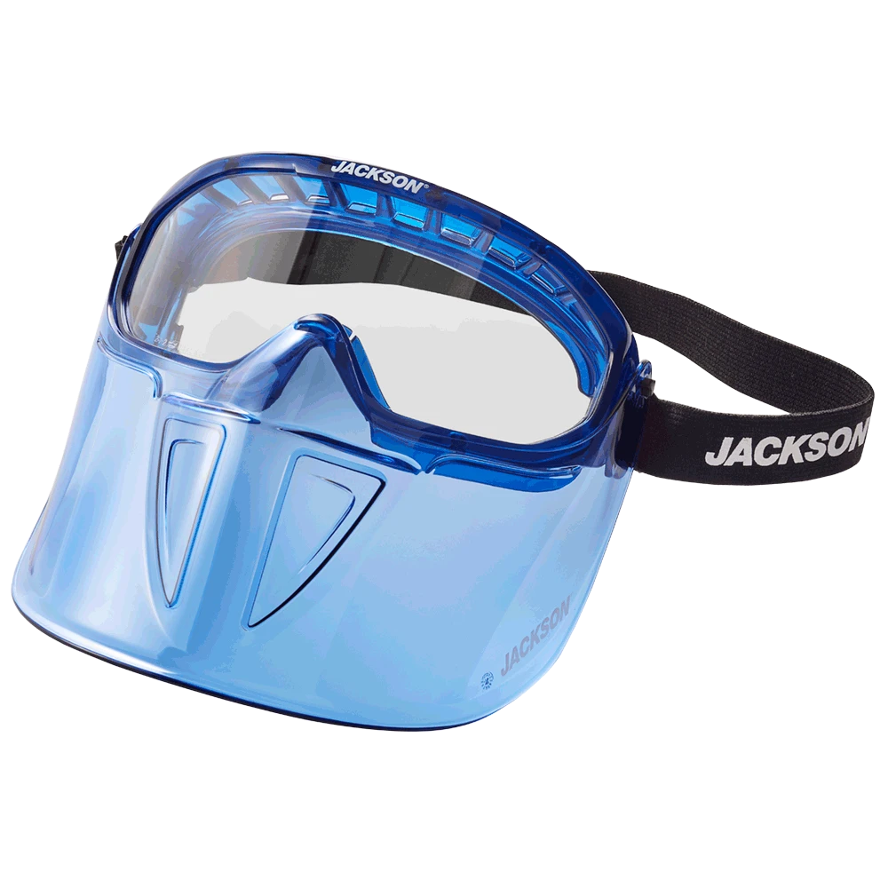 Jackson Jackson GPL500 Safety Goggle with Detachable Face Shield - Blue