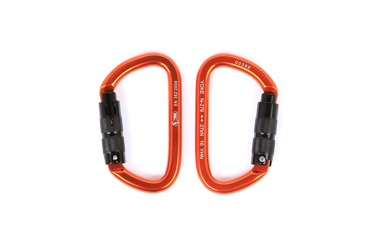SL TECH SL TECH AXIS Orange Aluminium Carabiner, 3-Action, 21 mm Opening