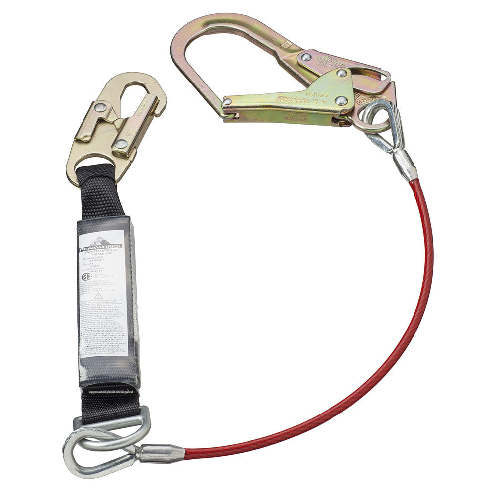 PeakWorks PeakWorks SA-5502-4 Galvanized Cable Shock-Absorbing Lanyard – 1.2M