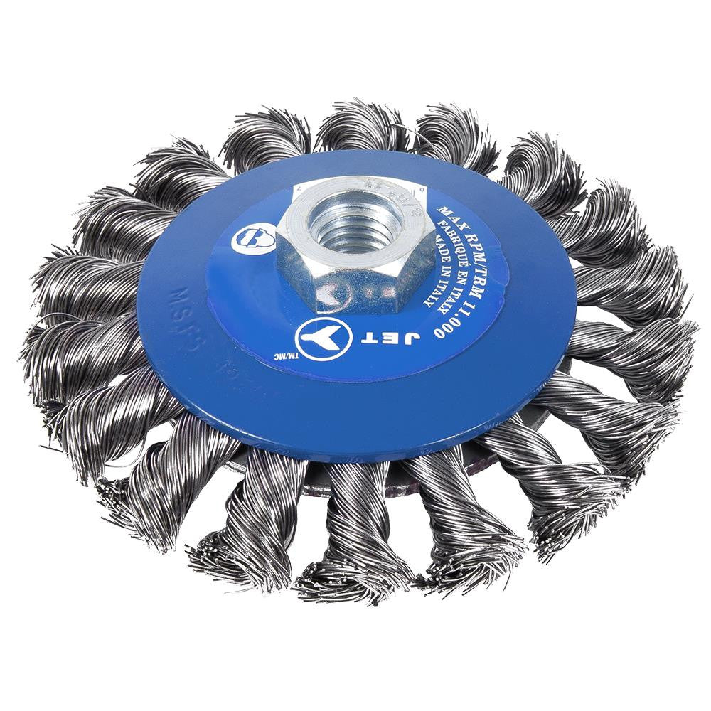 JET Tools JET Tools SUW-554361 5" Knot Twisted Conical (Bevel) Brush SST