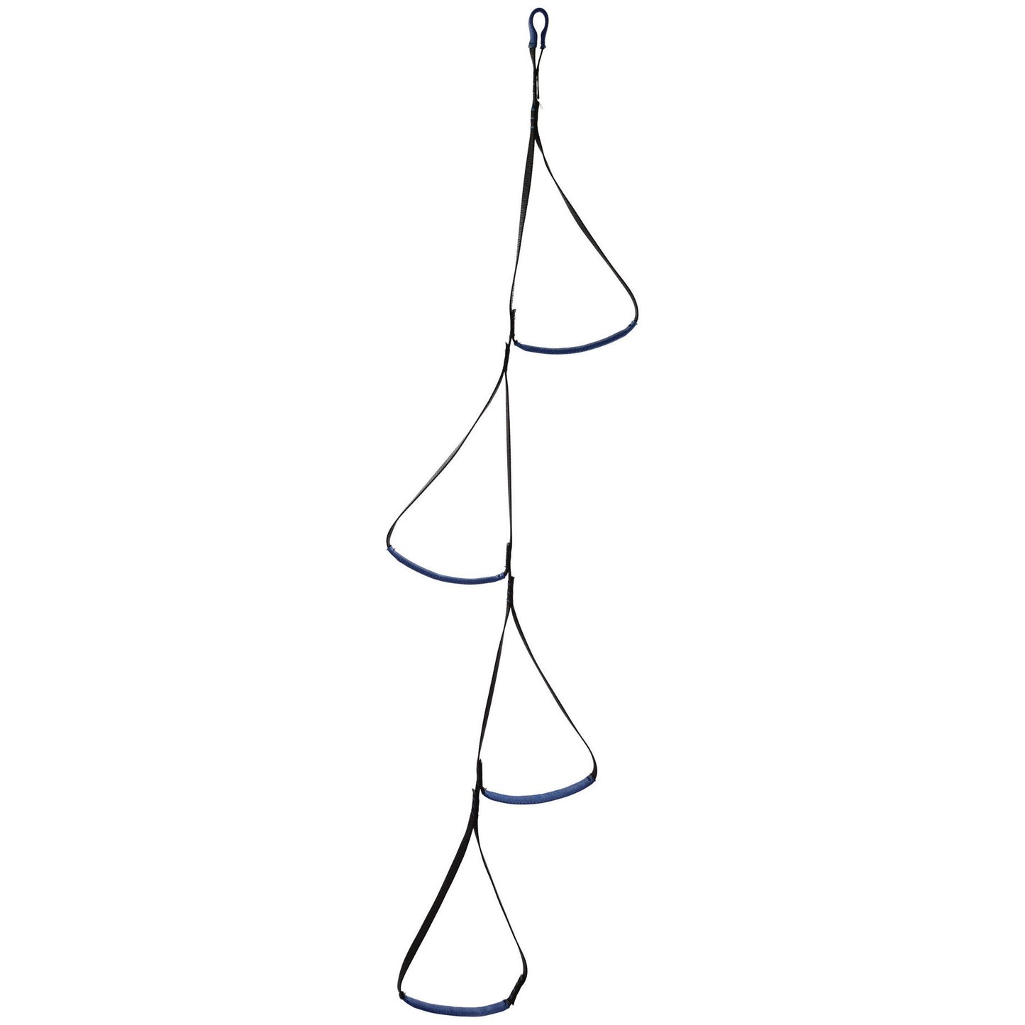 Trap foot loop and ladders are fabricated from the same material and quality as our slings, resulting in a trusty tool for your day-to-day climb. The Trap 4 in particular is a 4 step ladder made from 20mm black rated webbing with reinforced steps.