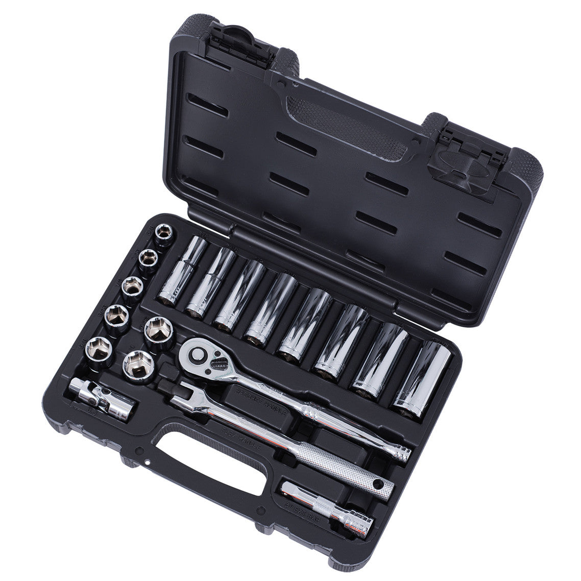ITC ITC ISK-3820S 20-Piece 3/8" Drive S.A.E. Socket Set