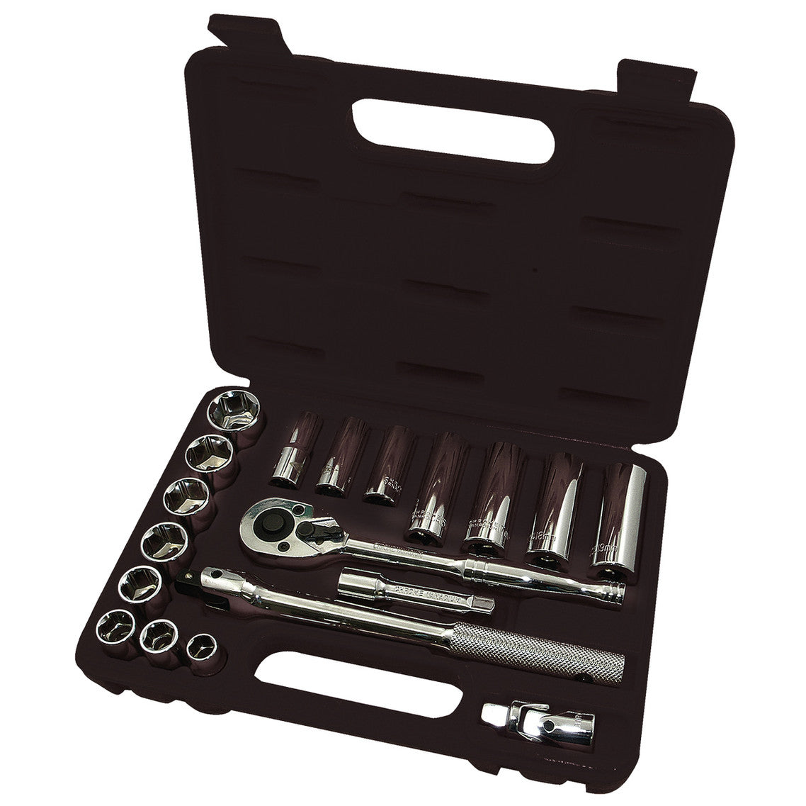 ITC ITC ISK-3820M Metric Socket Set — 20-Piece, 3/8" Drive