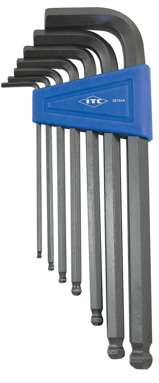 ITC ITC IHKB-7M 7-Piece Metric Ball Nose Hex Key Set