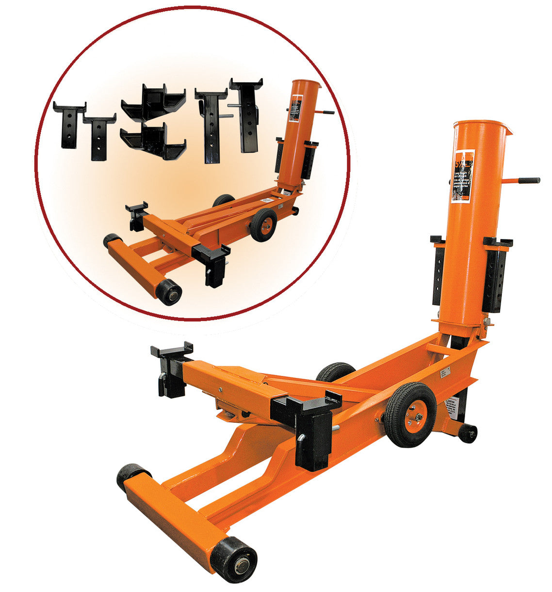 Strongarm Strongarm 527 Heavy-Duty Air Lift Jack, 5-1/2 Ton, 45" Reach
