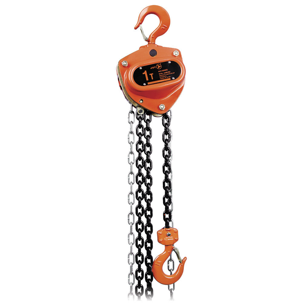 JET Tools JET Tools KCH-1010 Heavy-Duty Chain Hoist – 1 Ton, 10' Lift