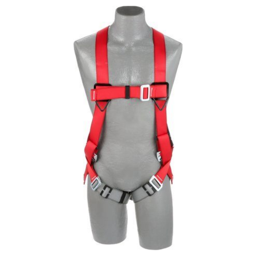 BACK D-RING, PASS-THRU BUCKLE LEG STRAPS (SIZE X-LARGE).