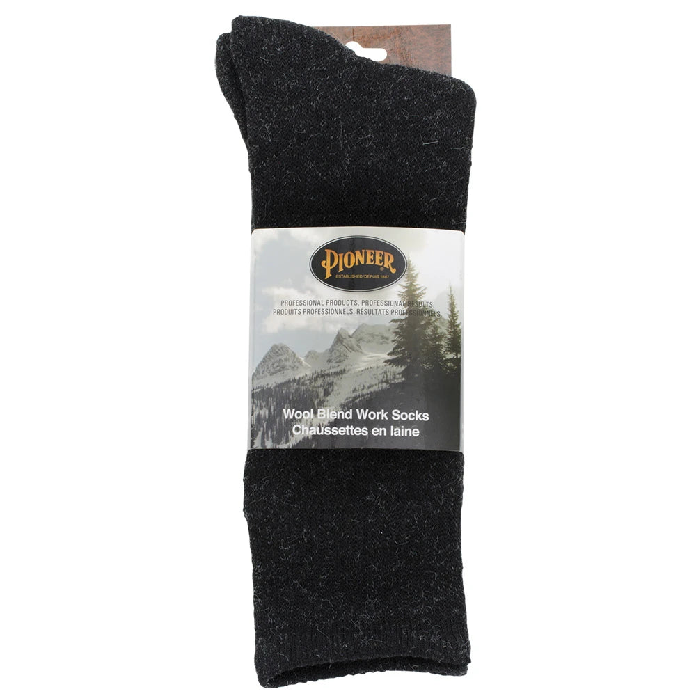 Pioneer Pioneer 124B Thermal Wool-Blend Socks — 12 Pairs