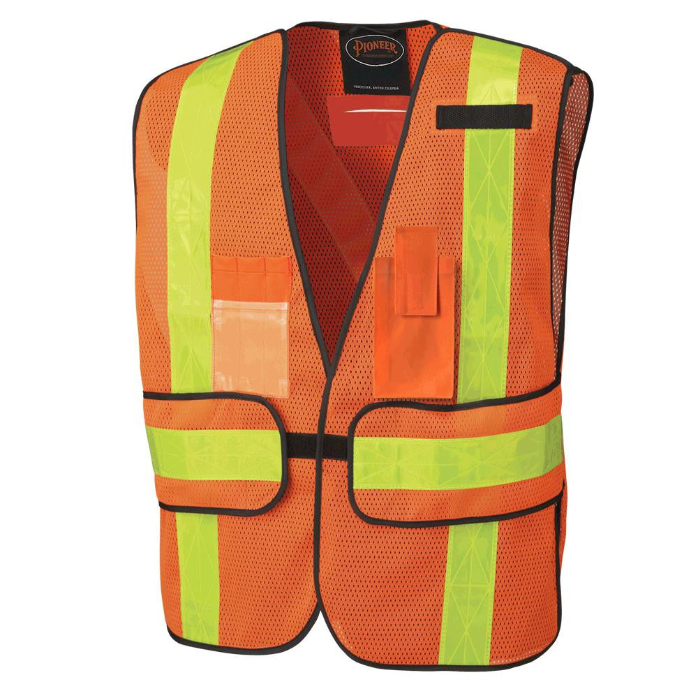 Pioneer Pioneer 145 Hi-Vis Orange Tear-Away Safety Vest