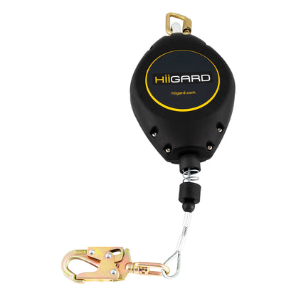 HIIGARD HIIGARD 50 ft Retractable Steel-Cable Lifeline — HG-1540RC-50-1