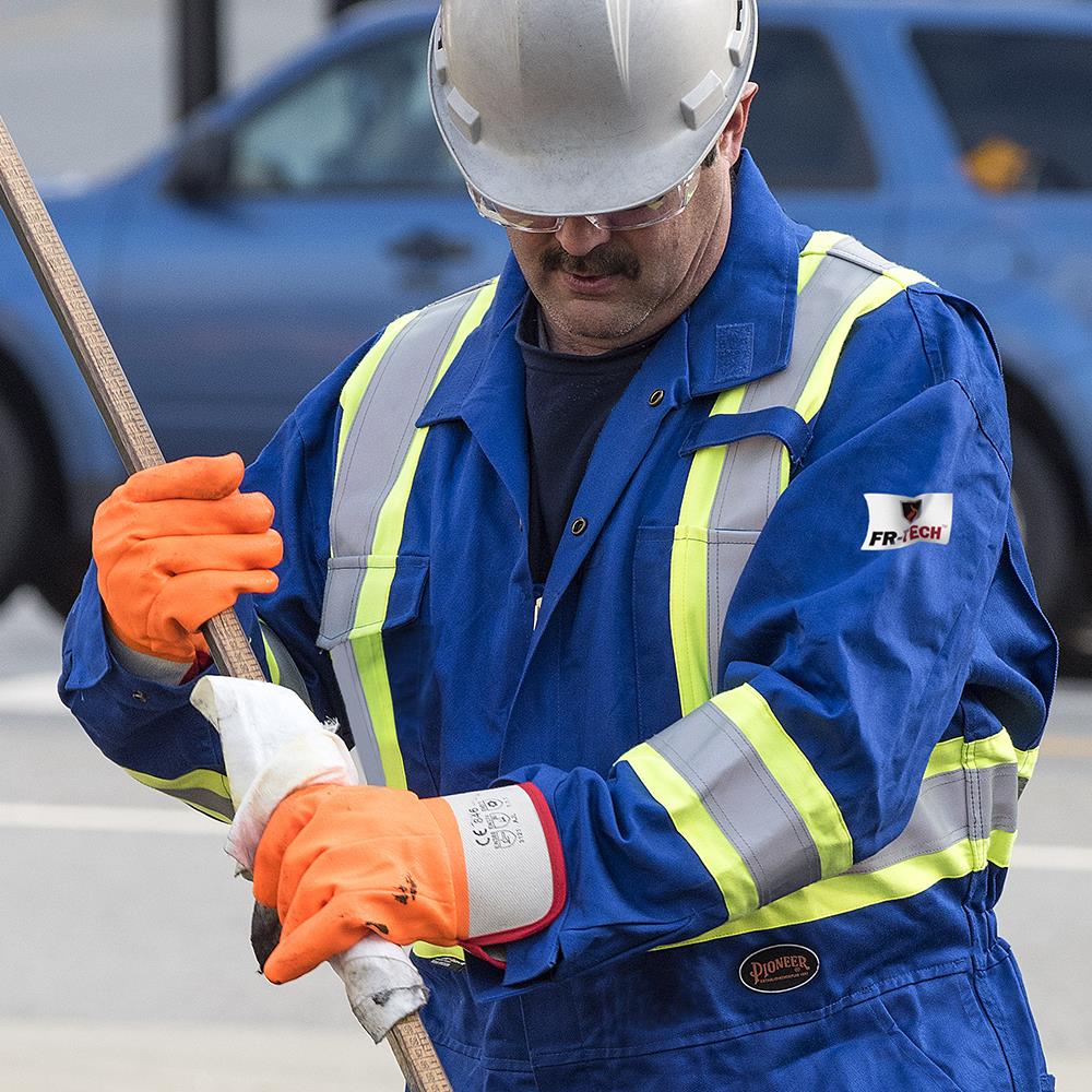 PVC Foam-Lined Gloves – Orange – One Size Fits All