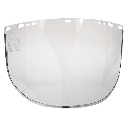 Acetate Face Shield Window – Shape D – 9 X 15 X 0.040" – Bound – Clear – Uncoated