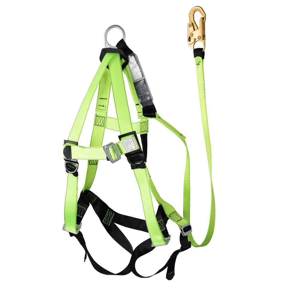 Harness/Lanyard Integral Combo - 4' (1.2 m) - 200-350 lb Capacity