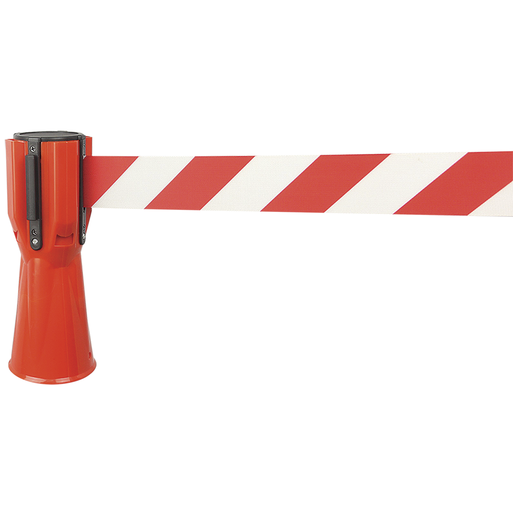 CONE TOPPER WITH BARRICADE TAPE - 10’