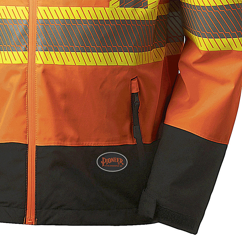 Pioneer 5220 Softshell Waterproof Breathable Premium Safety Jacket - Hi-Viz Orange