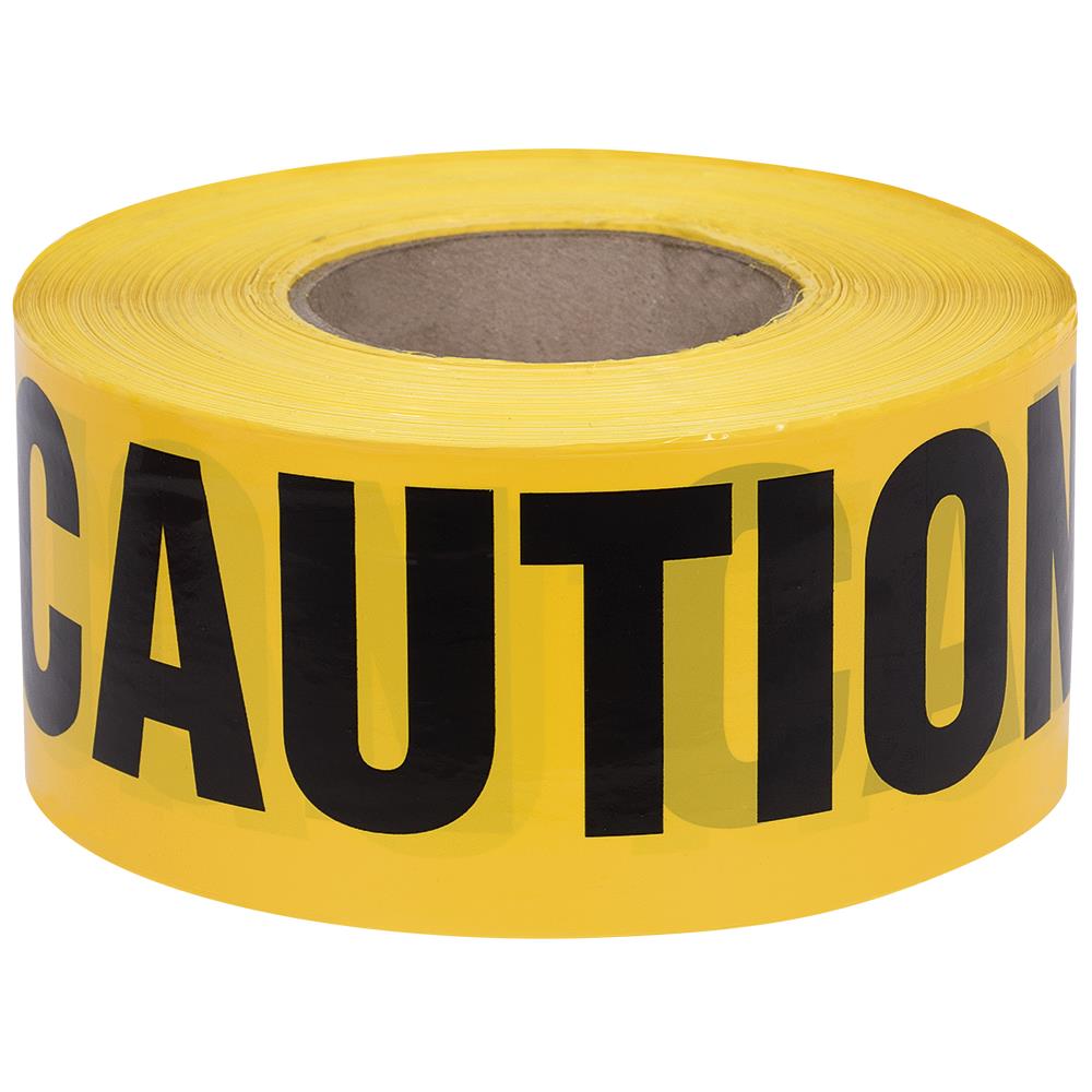 Pioneer Caution Tape — Yellow — 0.04 mm — 1,000 ft / 304.8 m
