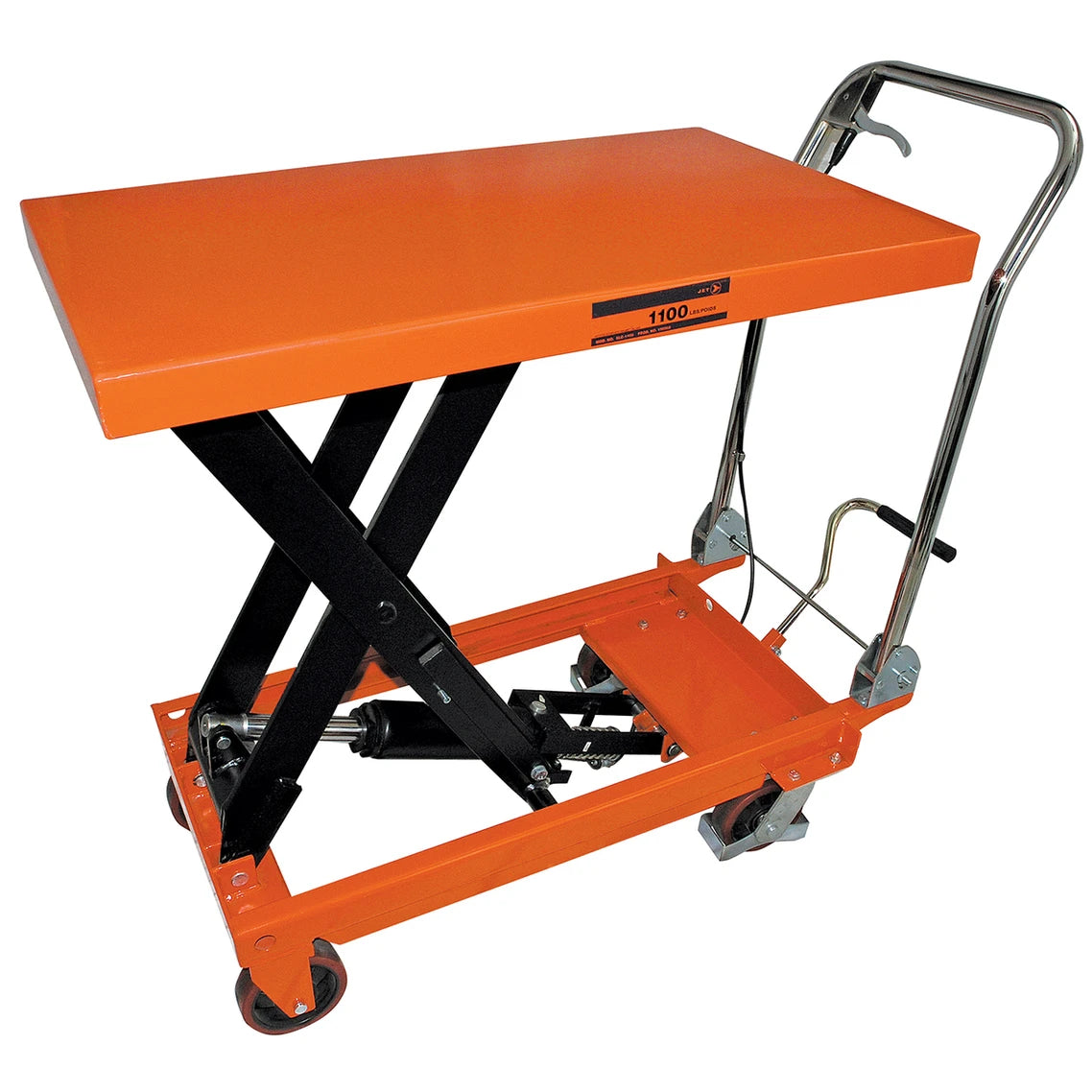 JET Tools JET Tools SLC-1100 Hydraulic Scissor Lift Cart – 1,100 lb Capacity