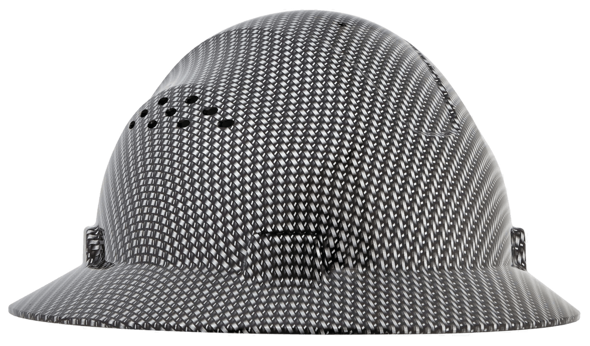 Blockhead® FG Full Brim Hard Hat – Vented – Carbon Fiber Finish