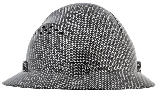 Blockhead® FG Full Brim Hard Hat – Vented – Carbon Fiber Finish