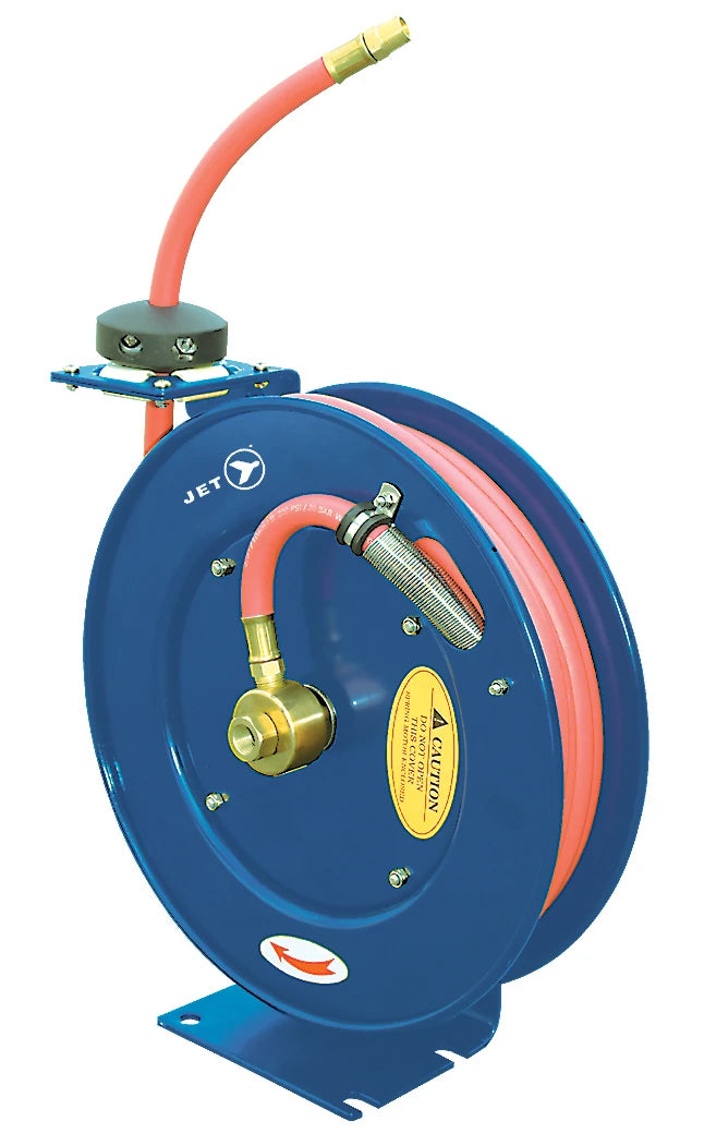 JET Tools JET Tools AW3825 Heavy Duty Retractable Air/Water Hose Reel – 3/8" x 25'