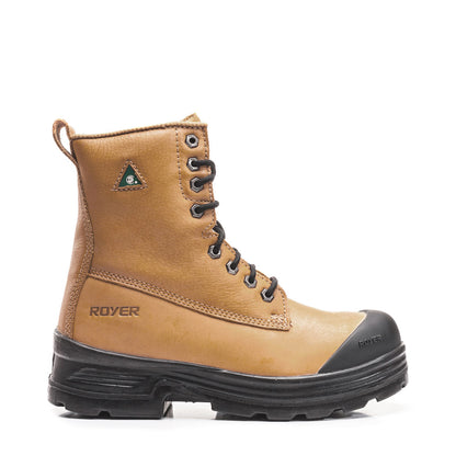 ROYER ROYER 2-Density Work Boot, 8-Inch, All-Leather, PARESHOK — 5012DD
