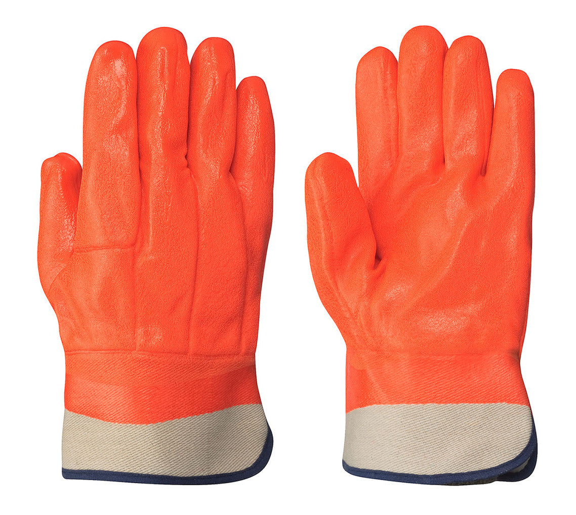 Pioneer Pioneer 846 PVC Foam-Lined Gloves – Orange – 12 Pairs