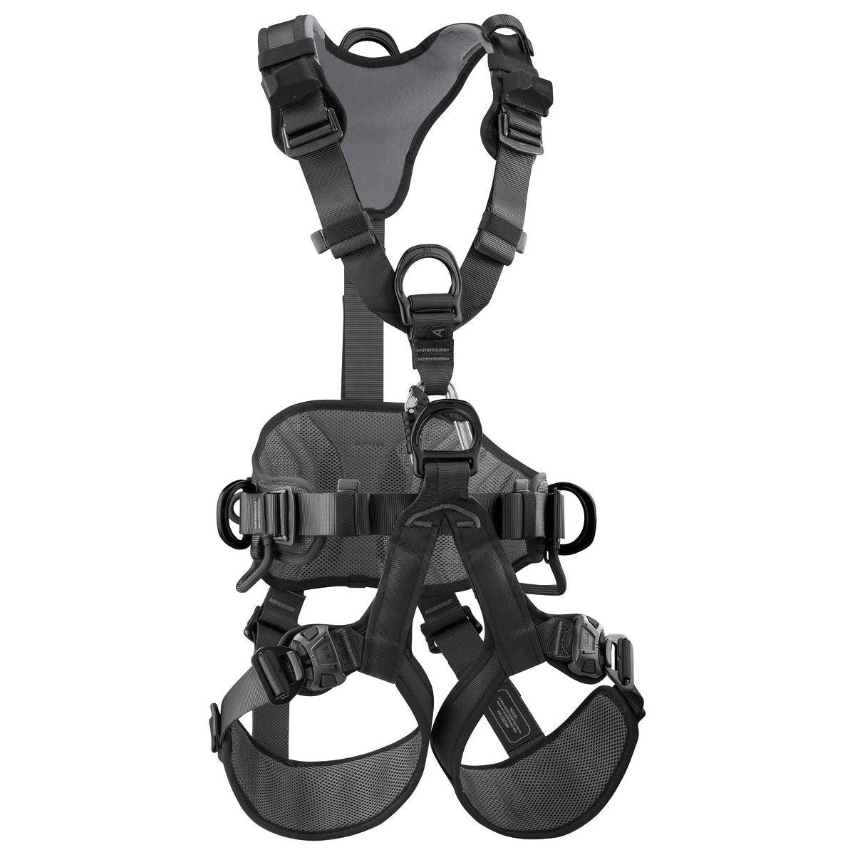 DESCRIPTION
Comfortable throughout the workday:
- wide, semi-rigid waistbelt and leg loops for excellent support. Its lightweight, breathable construction maximizes air flow
- foam shoulder straps are widely spaced to reduce neck chafing. When the waistbelt is loaded, they help distribute the load over the shoulders
Convenient adjustment:
- waistbelt and shoulder straps equipped with self-locking DOUBLEBACK buckles for quick and easy adjustment
- leg loops equipped with FAST automatic buckles for quick and