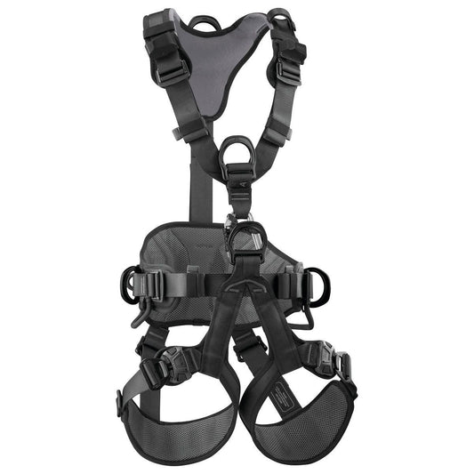 DESCRIPTION
Comfortable throughout the workday:
- wide, semi-rigid waistbelt and leg loops for excellent support. Its lightweight, breathable construction maximizes air flow
- foam shoulder straps are widely spaced to reduce neck chafing. When the waistbelt is loaded, they help distribute the load over the shoulders
Convenient adjustment:
- waistbelt and shoulder straps equipped with self-locking DOUBLEBACK buckles for quick and easy adjustment
- leg loops equipped with FAST automatic buckles for quick and